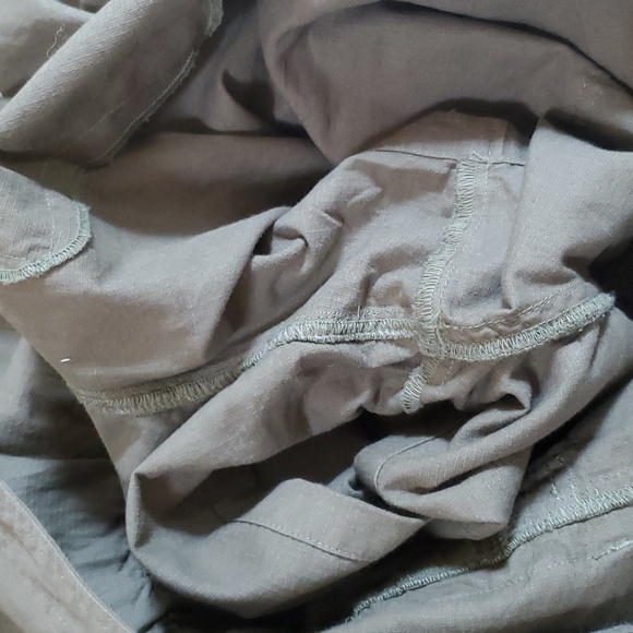 VINTAGE LONG SLEEVE ROMPER KHAKI GREEN BUTTON DOWN XS - Picture 7 of 13